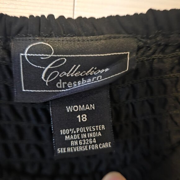 Black Chiffon Layered Skirt, size 18 - Picture 2 of 5